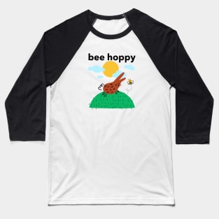 Bee Hoppy Funny Baseball T-Shirt